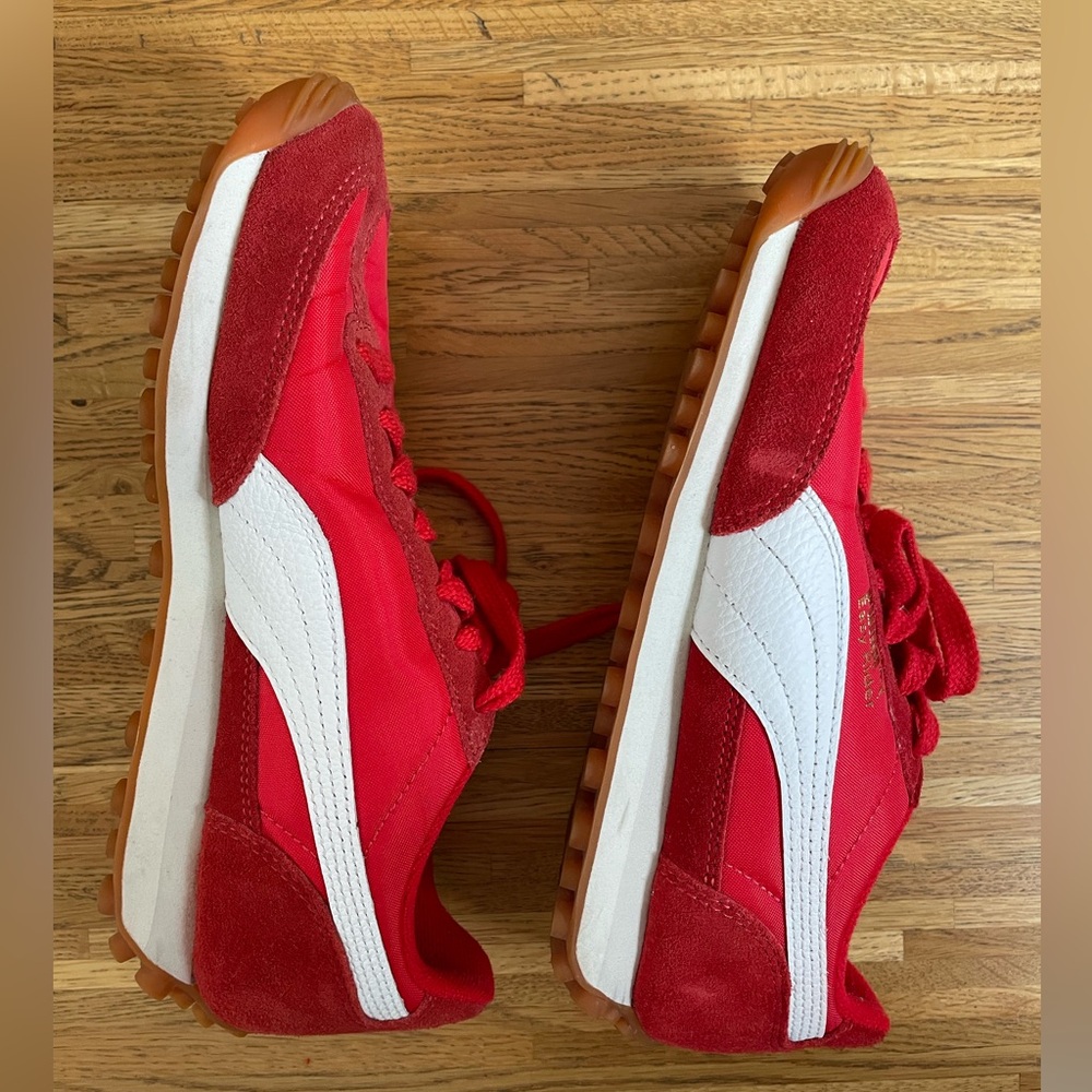PUMA Red “Easy Rider” Retro Sneakers